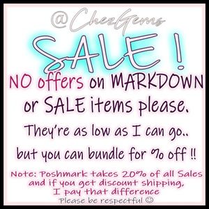 Markdowns & Occasional SPECIAL DISCOUNT SHIPPING